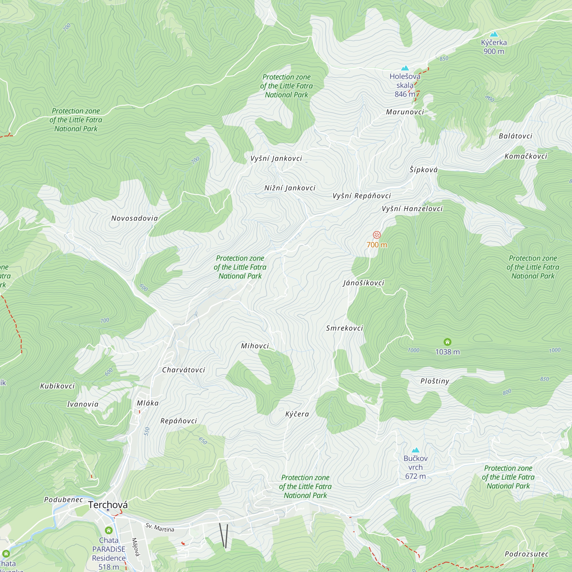 Chata u Hajasov map