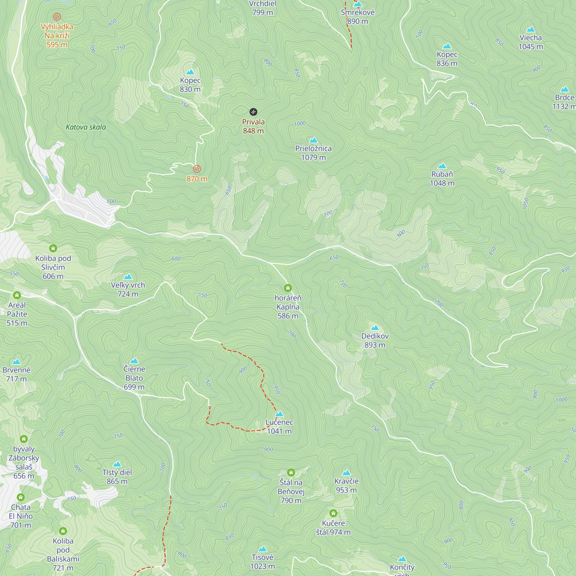 horáreň Kaplna map