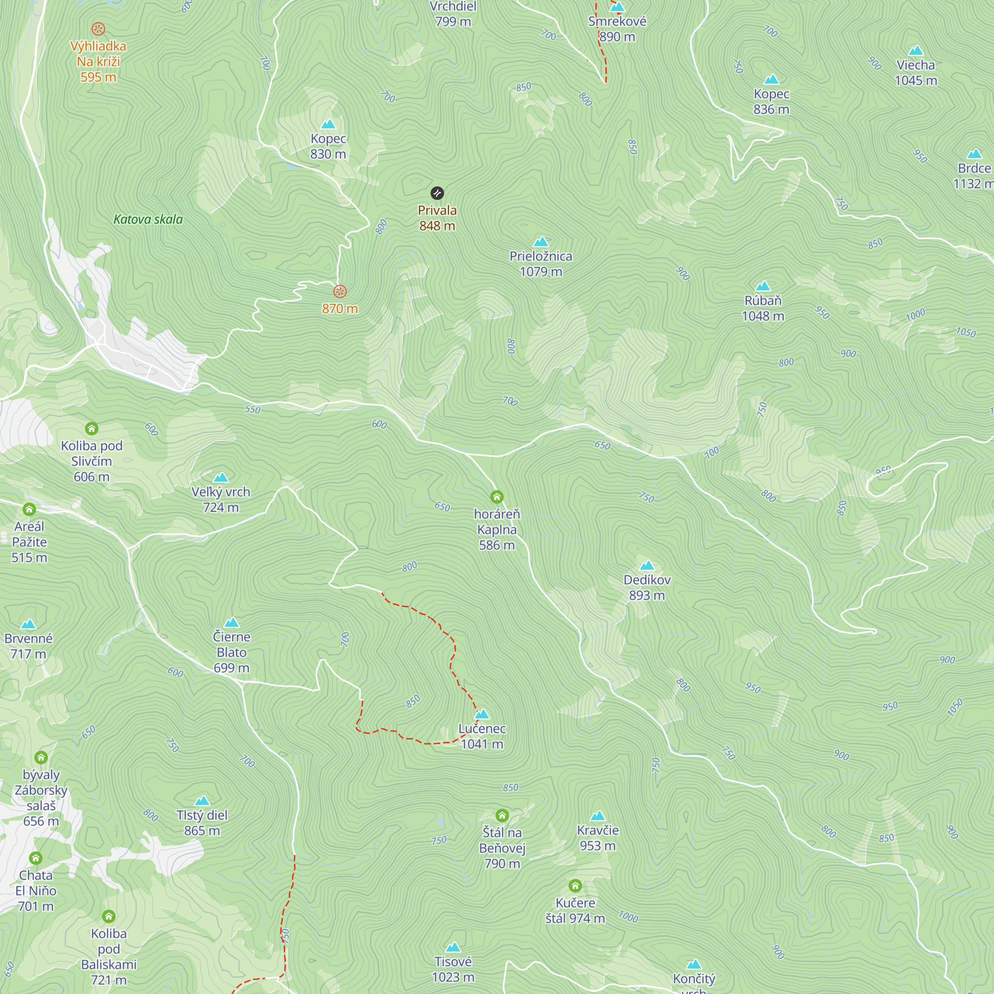 horáreň Kaplna map