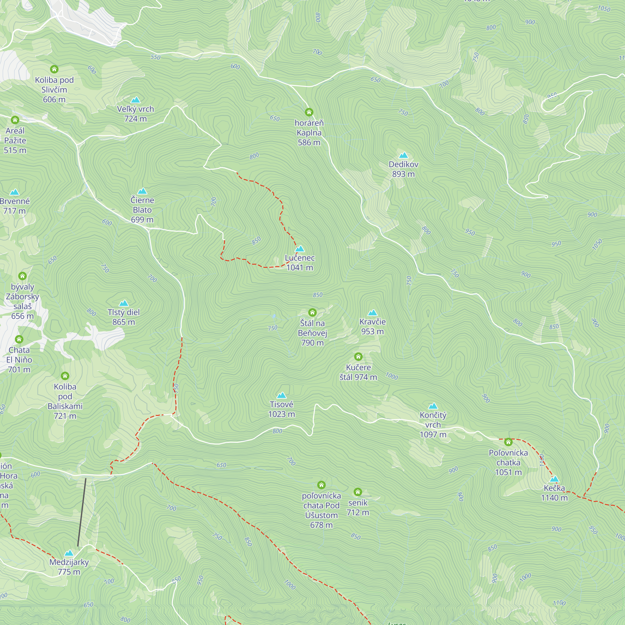 Štál na Beňovej map
