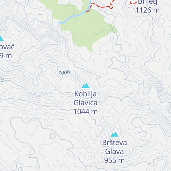 Map of Kobilja Glavica