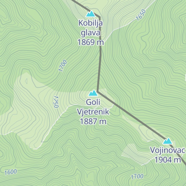 Map of Goli Vjetrenik