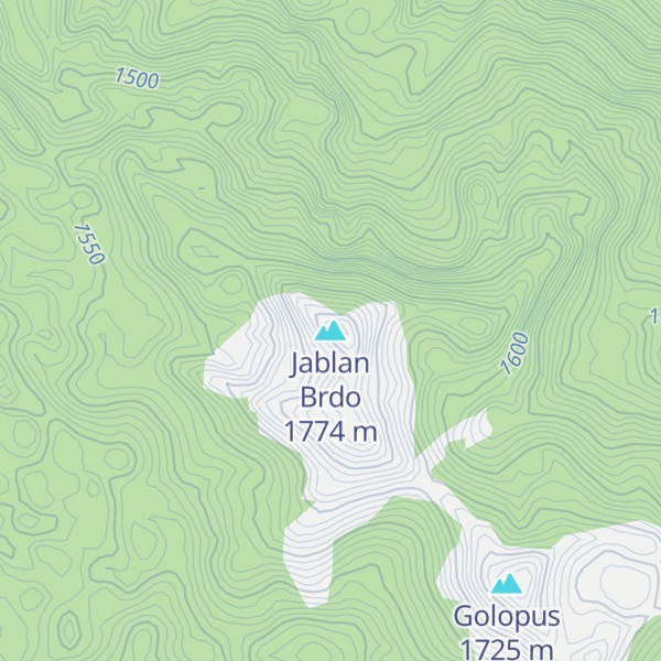Map of Jablan Brdo