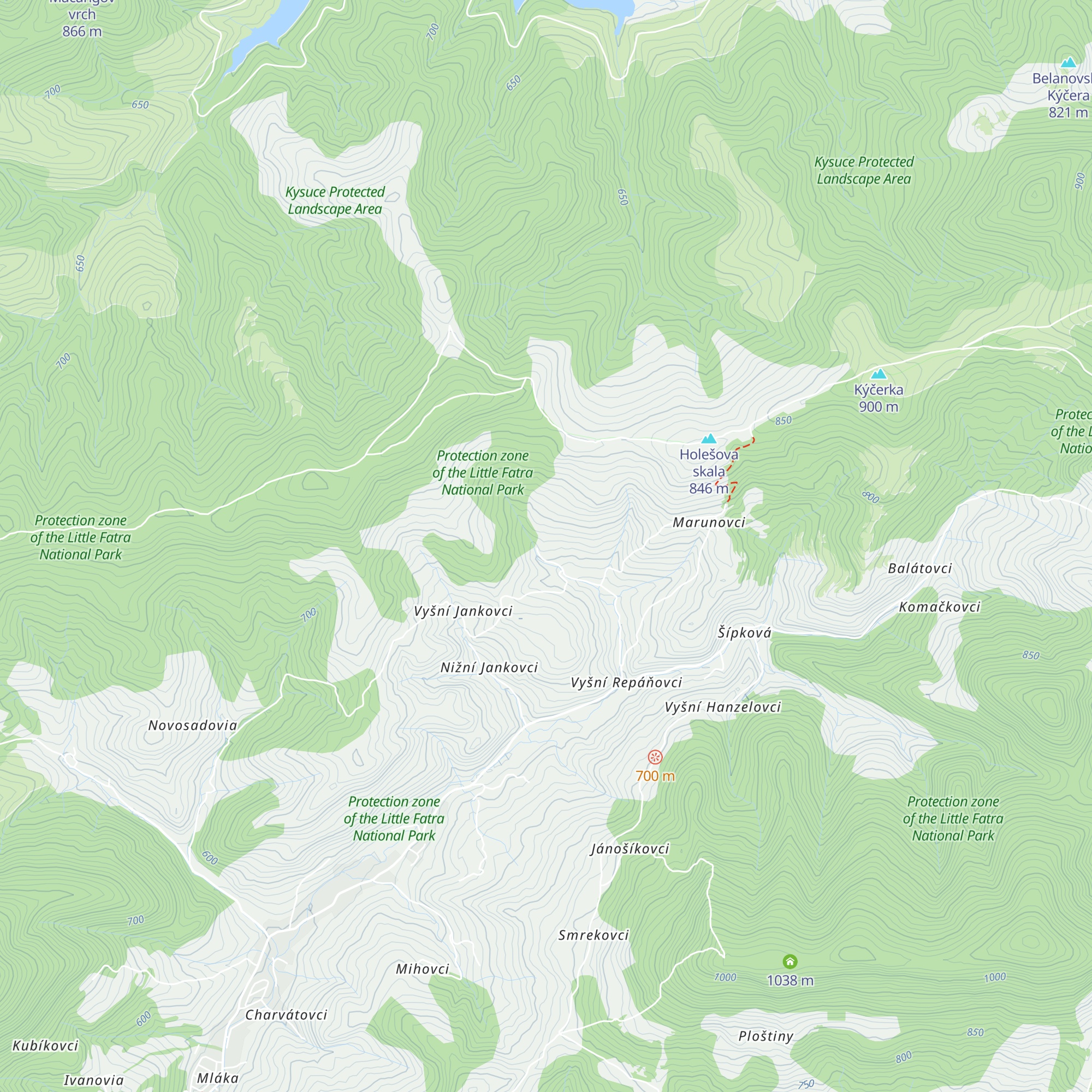 Chata Šuštiak map