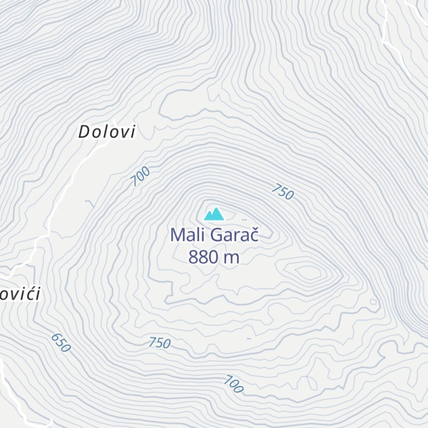 Map of Mali Garač