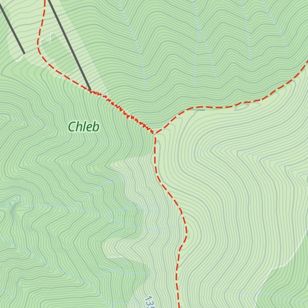 Map of Poludňový grúň