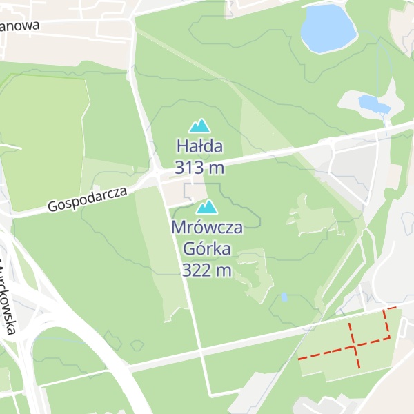 Map of Mrówcza Górka