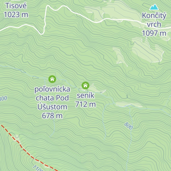 Map of seník