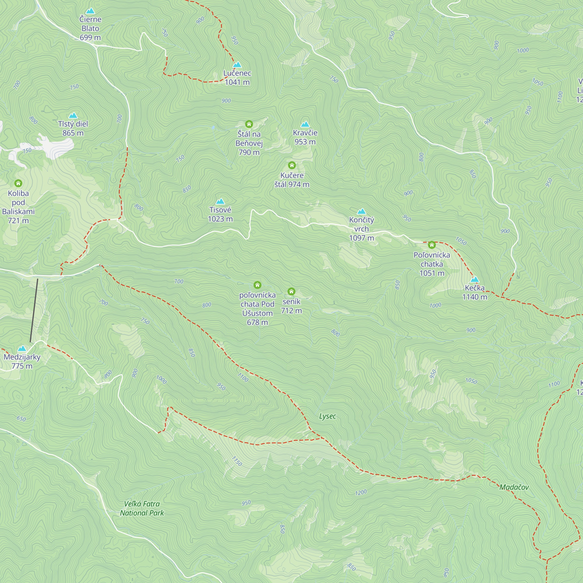 seník map