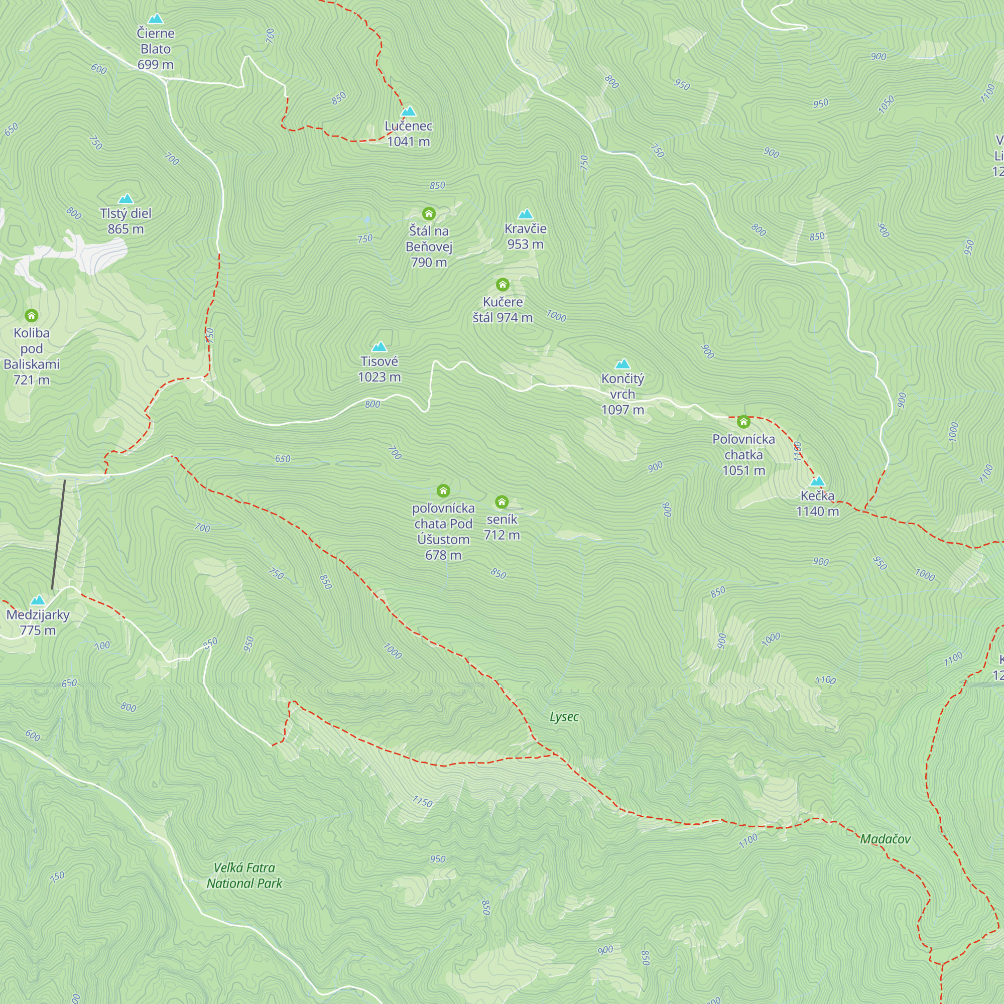 seník map