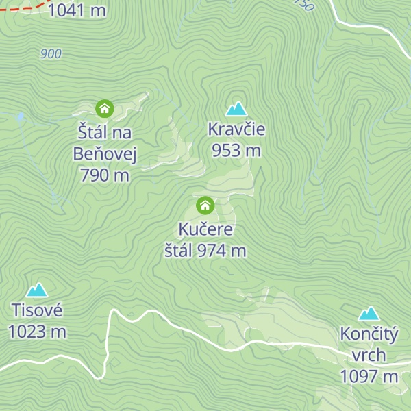 Map of Kučere štál