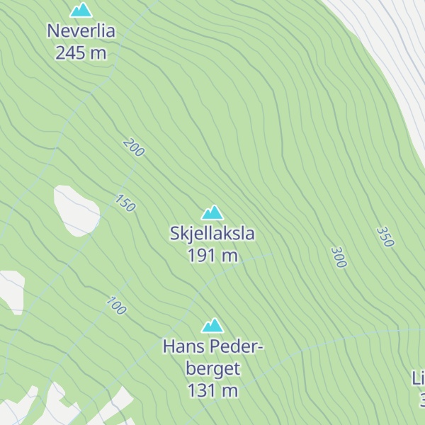 Map of Skjellaksla