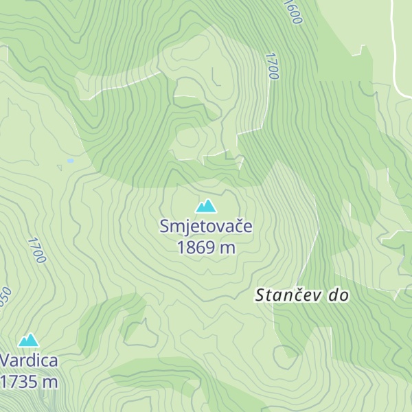 Map of Smjetovače