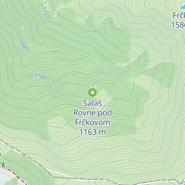 Map of Salaš Rovne pod Frčkovom