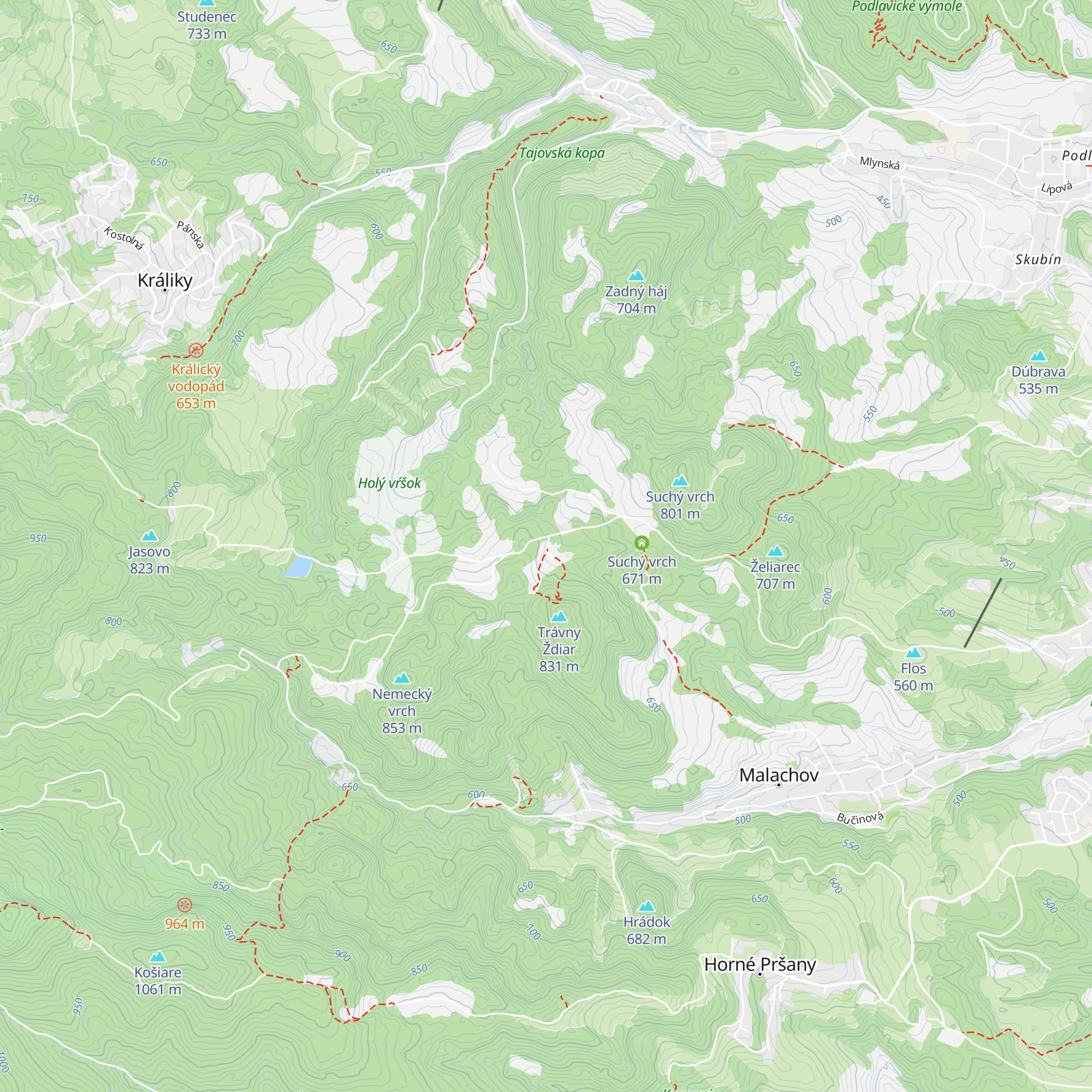 Chata na Suchom vrchu map