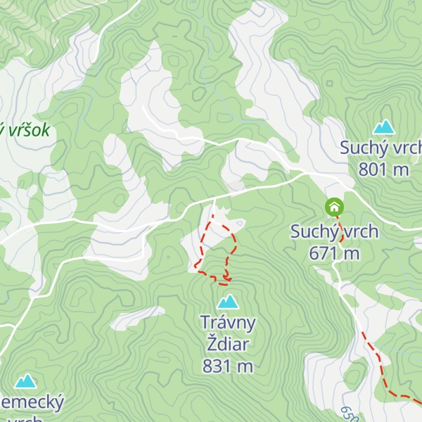 Map of Chata na Suchom vrchu