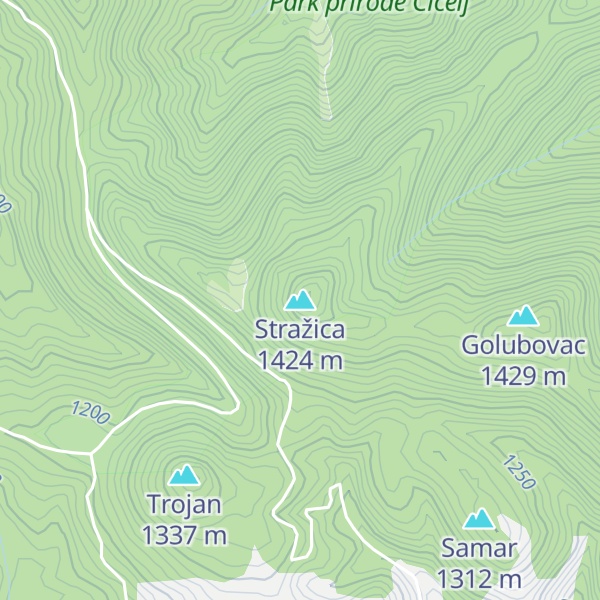 Map of Stražica