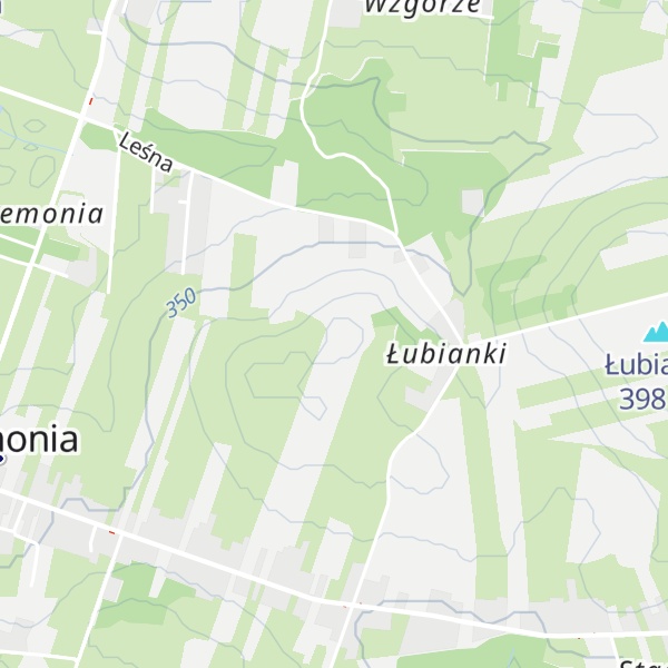 Map of Korzystna Góra