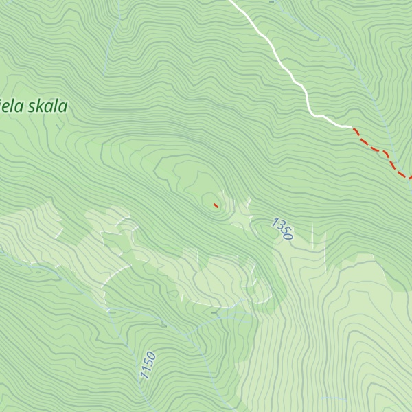 Map of Biela skala
