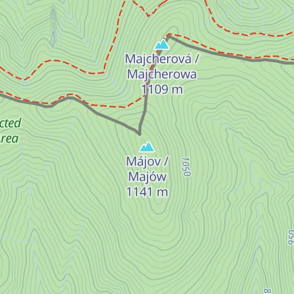 Map of Májov / Majów