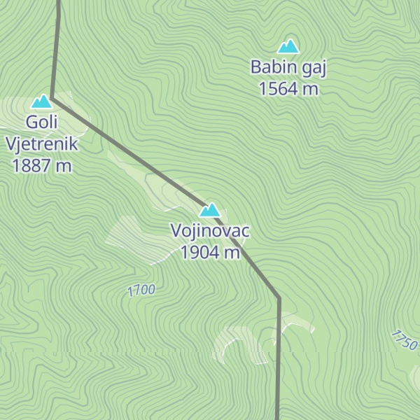 Map of Vojinovac