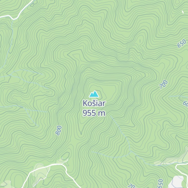 Map of Košiar