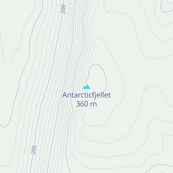 Map of Antarcticfjellet