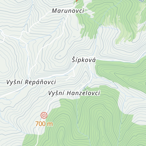Map of Chata Šípková