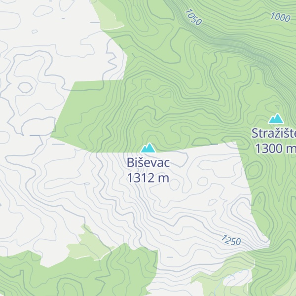 Map of Biševac