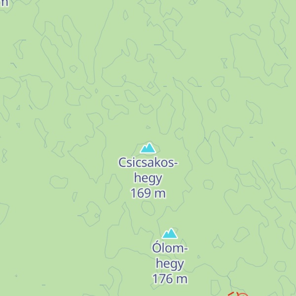 Map of Csicsakos-hegy