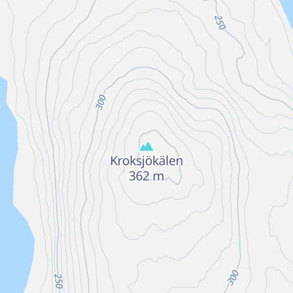 Map of Kroksjökälen
