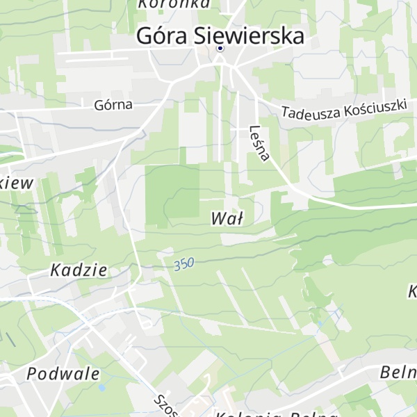 Map of Równa Góra