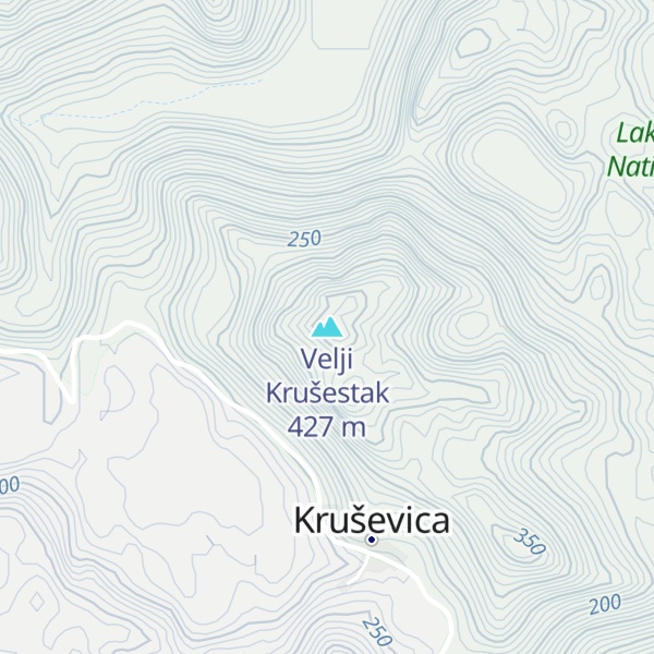 Map of Velji Krušestak