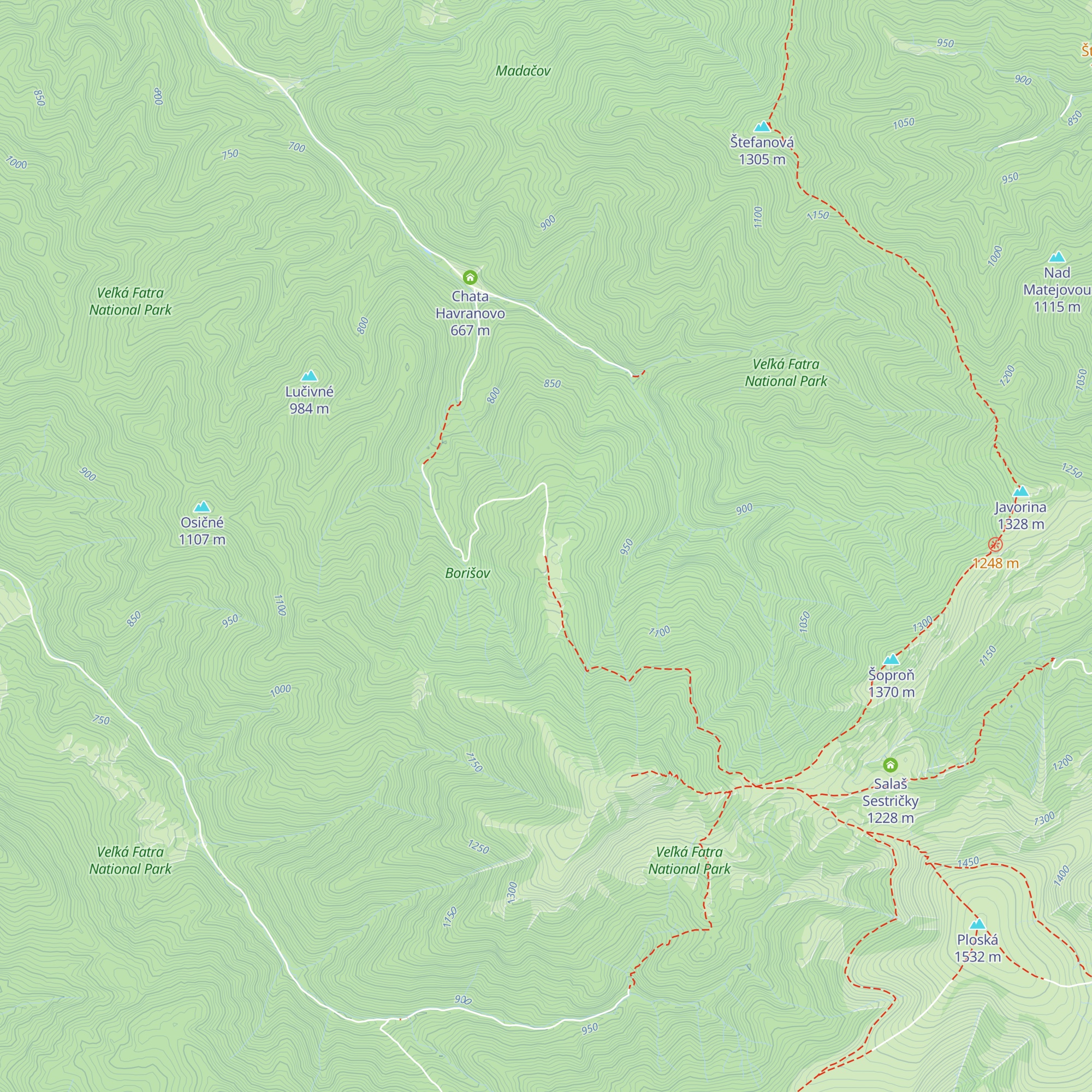 Košariská salaš map