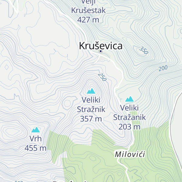 Map of Veliki Stražnik