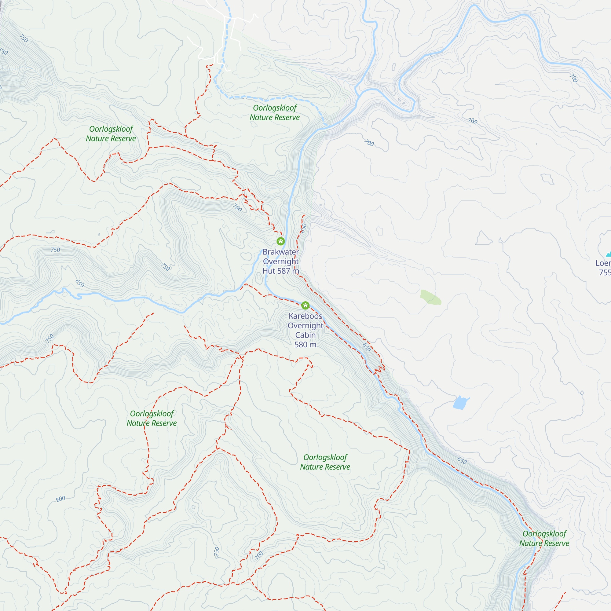 Kareboos Overnight Cabin map