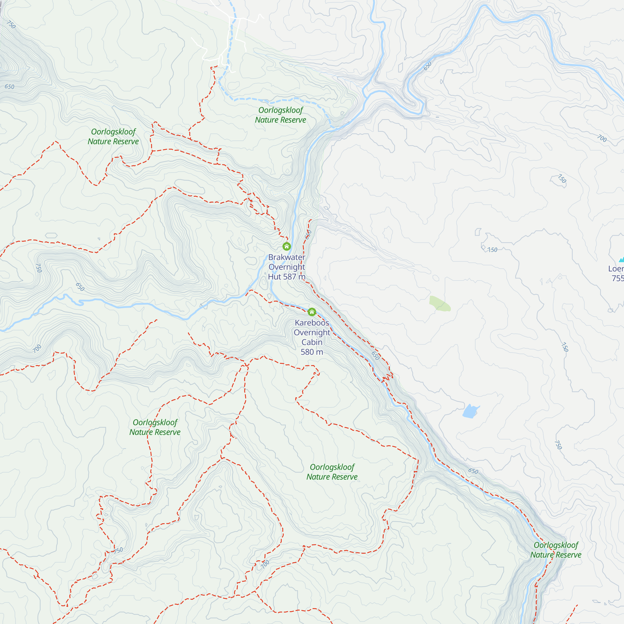 Kareboos Overnight Cabin map