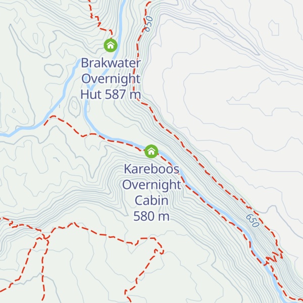 Map of Kareboos Overnight Cabin