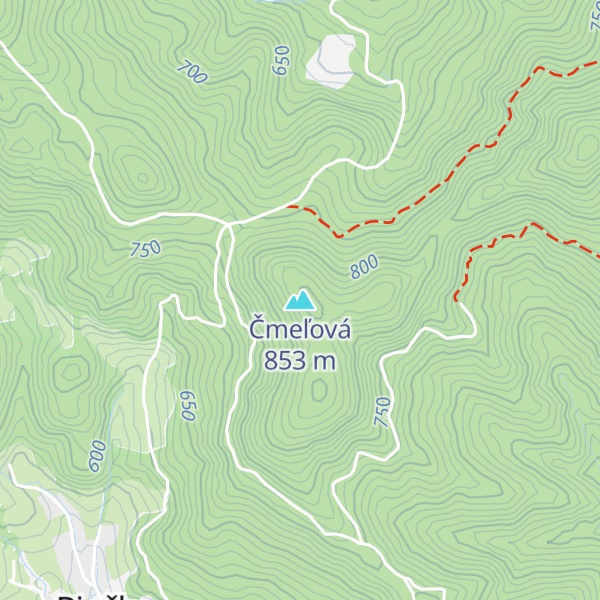 Map of Čmeľová