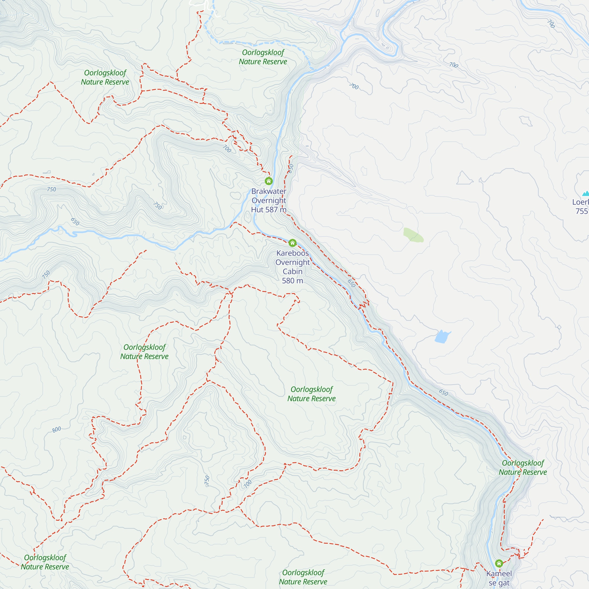 Swartkliphuis Overnight Cabin map