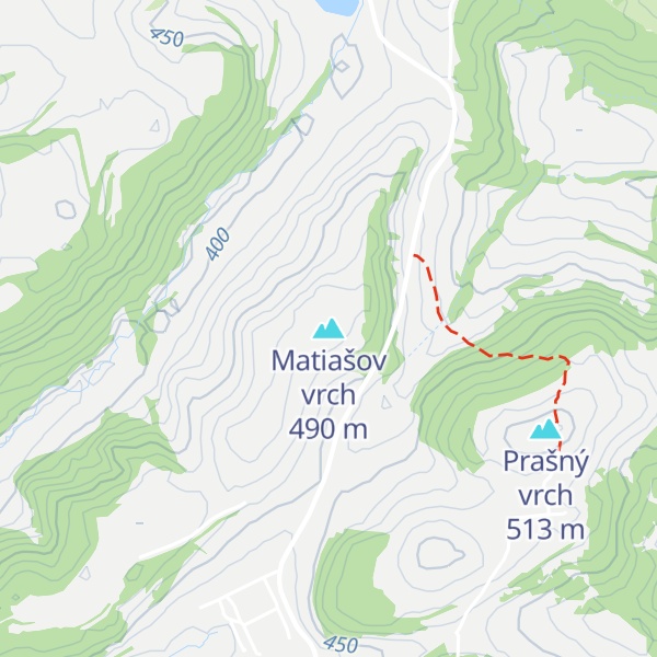 Map of Matiašov vrch
