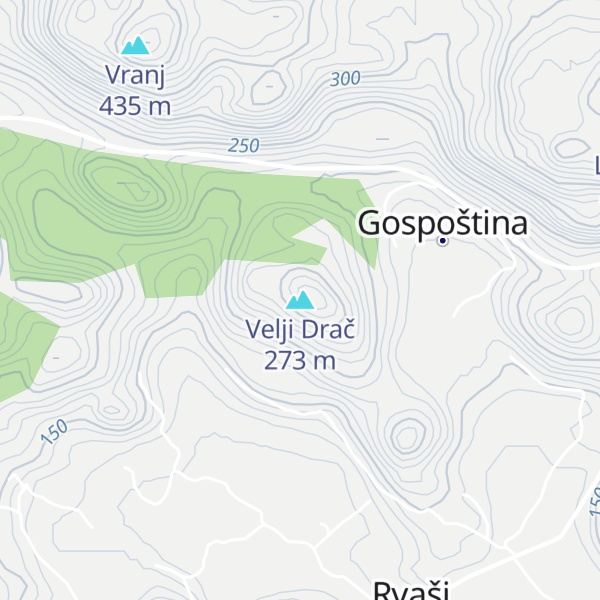Map of Velji Drač