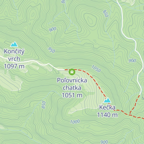 Map of Poľovnícka chatka