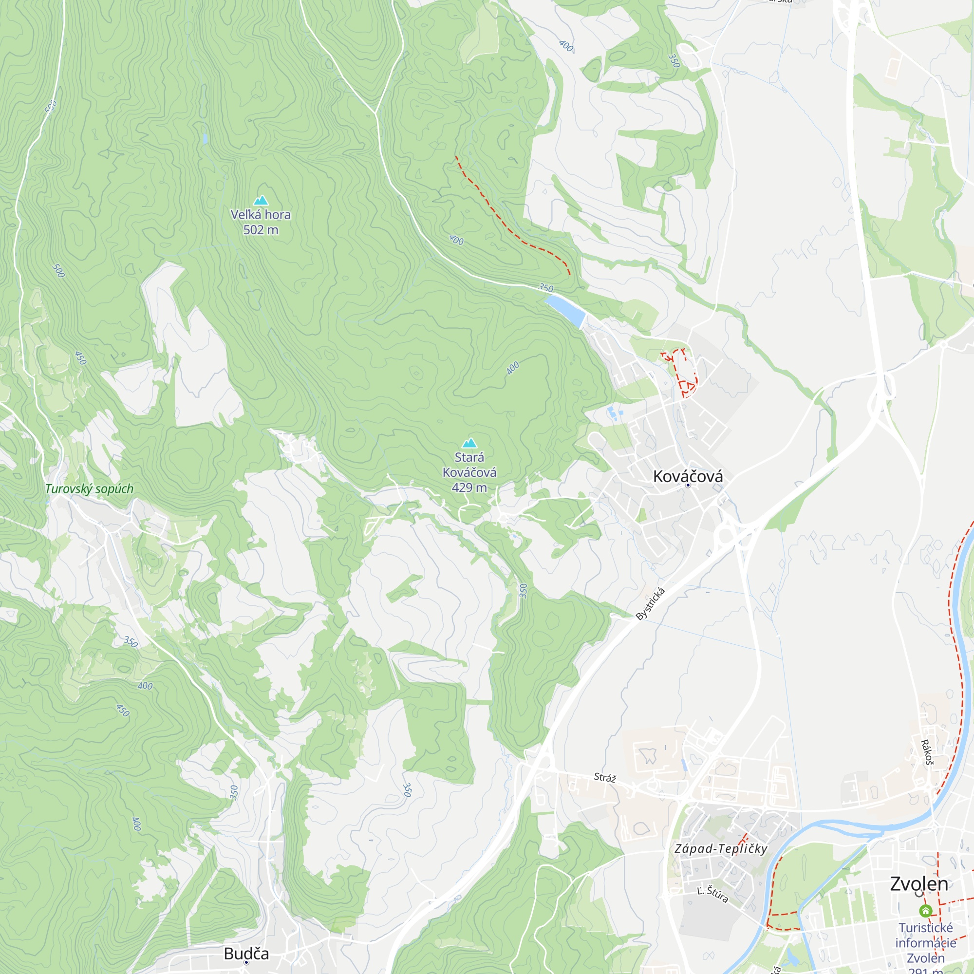 Chata RVPS Zvolen map