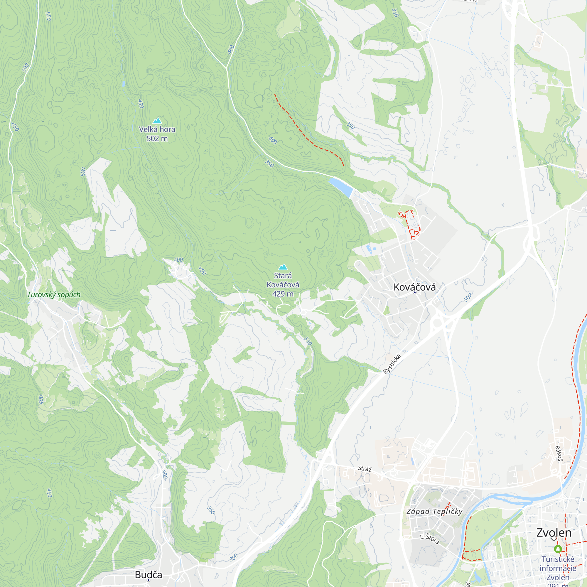 Chata RVPS Zvolen map