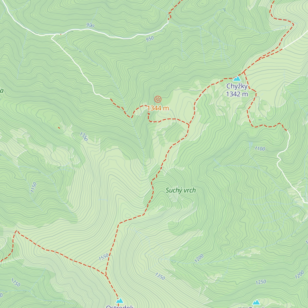 Salaš pod Suchým Vrchom map