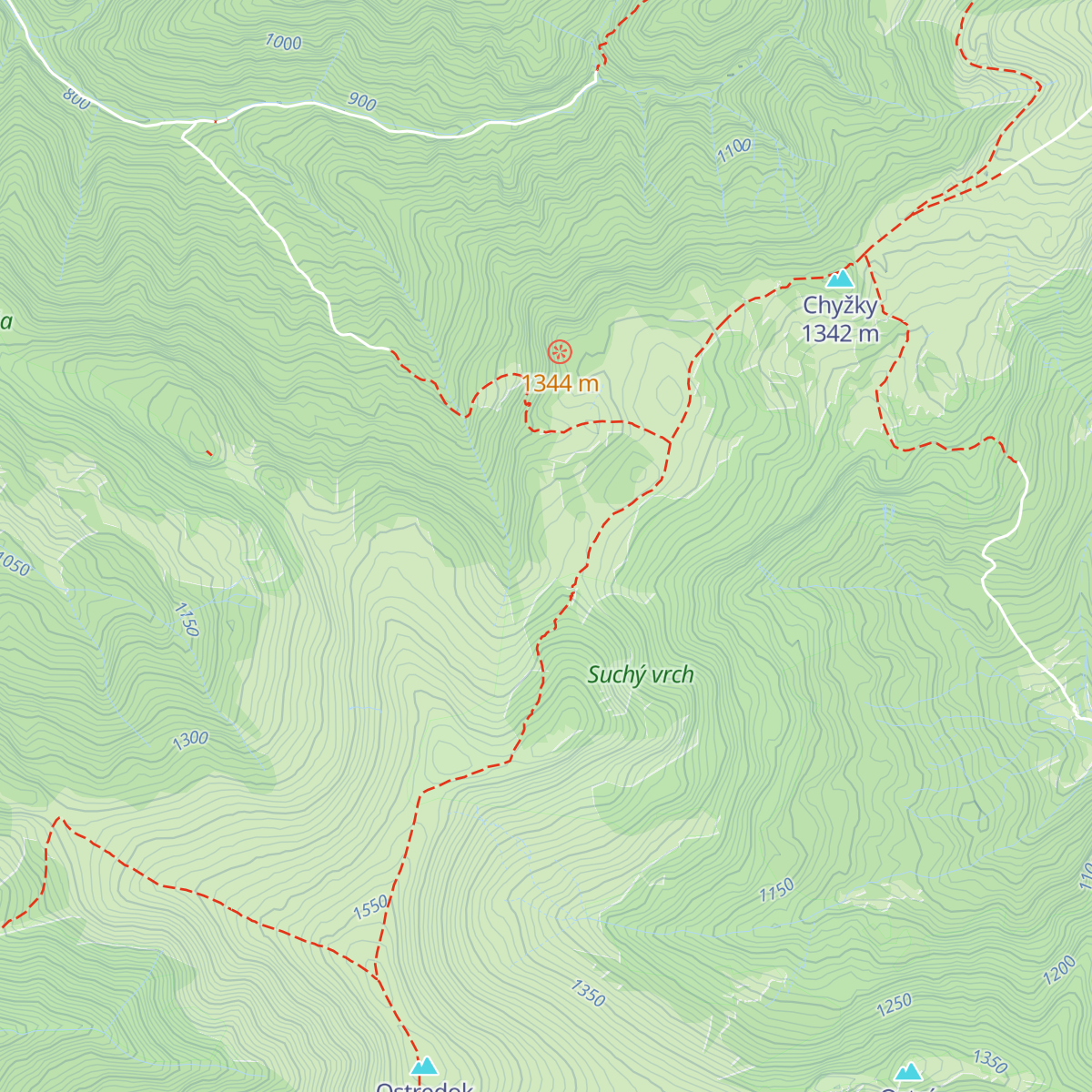 Salaš pod Suchým Vrchom map