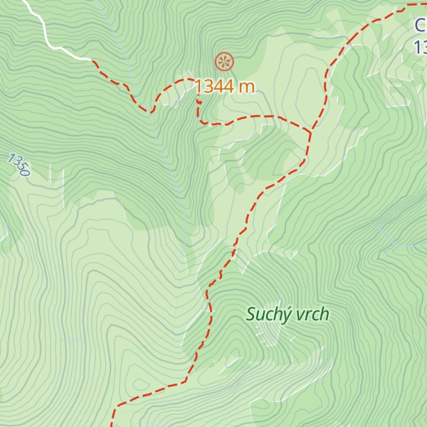 Map of Salaš pod Suchým Vrchom