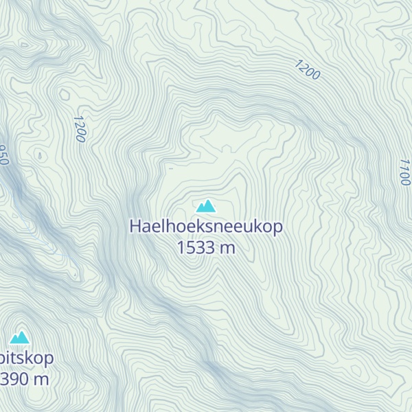 Map of Haelhoeksneeukop