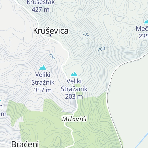 Map of Veliki Stražanik